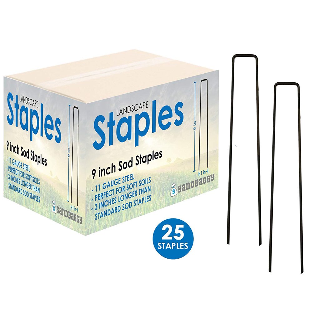 Landscape Staples 9inch EXTRA LONG Landscape Fabric Pins Garden