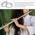 thumbnail image 7 of SASABAXI Flute Resting Pad Nickel Plated Brass Cup Sleeves 2Pcs for Musicians, 7 of 7