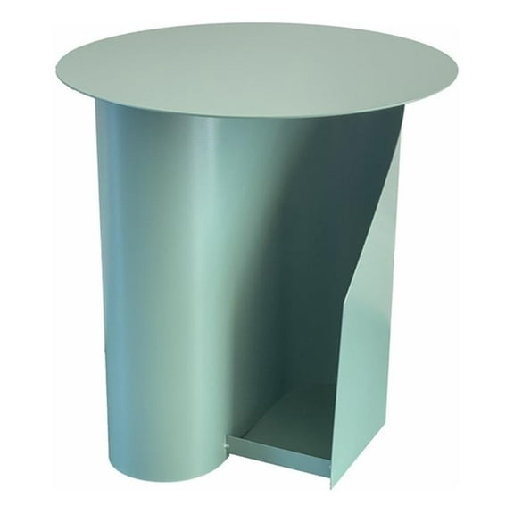 Pemberly Row Contemporary 18" Metal Magazine Side Table in Green