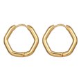 thumbnail image 1 of LYMAYTER Boucles d'Oreilles pour Femmes 1 Paire - Acier Géométrique, Multi - Formes, 1 of 7