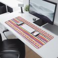 thumbnail image 2 of Long Mouse Pads for Desk,Pink Striped Geometric Pattern Desk Mats on Top Of Desks, Desk Mouse Pad Extra Large with 3mm Non-Slip Base and Stitched Edge for Gaming,Office,Work,Home 31.5"x11.8", 2 of 6