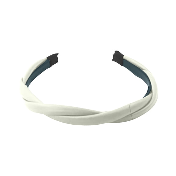 Thin Leather Headbands for Women Cute Braided Twisted Head Bands with Non Slip Design Fashion Beige Brown Black Headbands for Girls Womens Hair Accessories