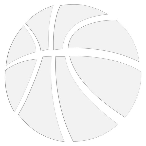 YOSADIER Basketball Wall Decal Peel and Stick Acrylic Sports Home Decor for Kids Room or Game Room