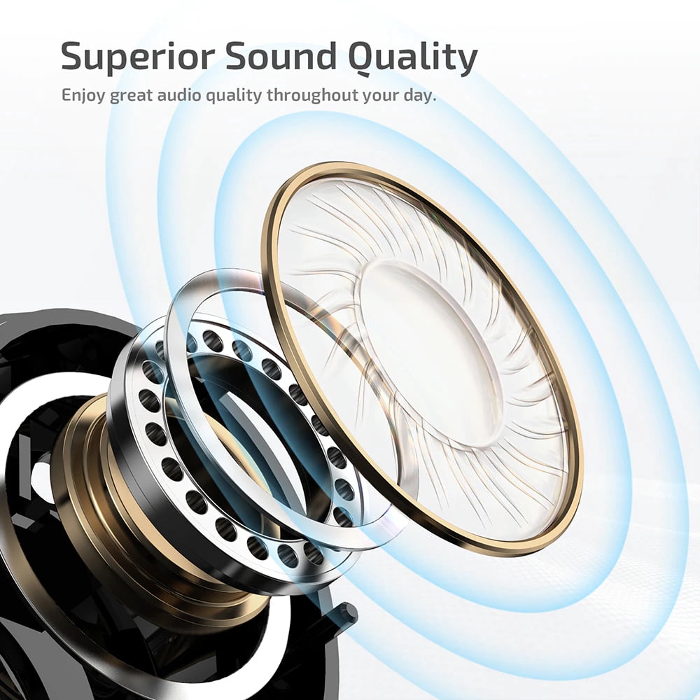 TWS Earphones Wireless for Motorola Razr Ultra (2025) - Earbuds Headphones True Stereo Headset Hands-free Mic Charging Case