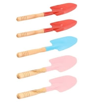 IBASETOY 5Pcs Assorted Color Sand Shovels Beach Sand Scoop for Outdoor Fun