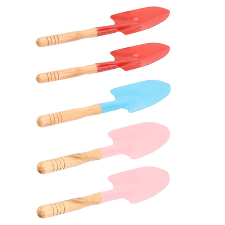 IBASETOY 5Pcs Assorted Color Sand Shovels Beach Sand Scoop for Outdoor Fun