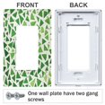thumbnail image 3 of Yayeee Rocker Switch Wall Plate 1-Gang 4.6"x2.9" Home Decorative Outlet Cover, Green Dot Triangles Pattern, 3 of 6
