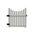 thumbnail image 7 of Fairfield 58"L x 32"W x 86.5"H Vinyl Arbor with Picket Fence Wings and Gate, 7 of 7
