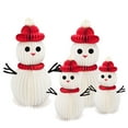 thumbnail image 5 of Paper Honeycomb Snowman Ornaments 3D Honeycomb Christmas Snowman Centerpiece for Winter Table Topper Home Decor, 5 of 7