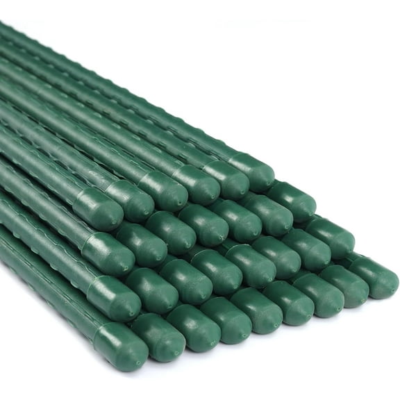 Garden Stakes 72 Inches Steel Plant Stakes Tomato Stakes 6ft Pack of 25