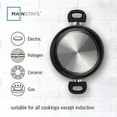 thumbnail image 3 of Mainstays Aluminum Nonstick 5qt Dutch Oven Black, 3 of 5