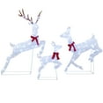 thumbnail image 1 of Costway 3 PCS Christmas Lighted Reindeer Family Set with 255 Cold White LED Lights Stakes, 1 of 10