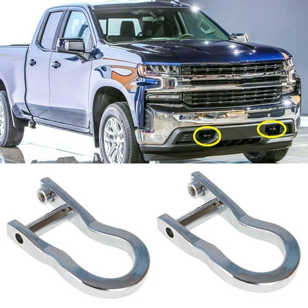 Fit for GMC Sierra 1500 / Chevrolet Silverado 1500 (2007-2019) Tow Hooks (2 Pcs)