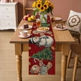 thumbnail image 2 of Red Christmas Table Runner 48 Inches Long Farmhouse Dress Scarves, Xmas Tree Gingerbread Snowman Winter Dining Tablerunner for Coffee Table/Kitchen Island/Party Décor, 13" x 48", 2 of 8