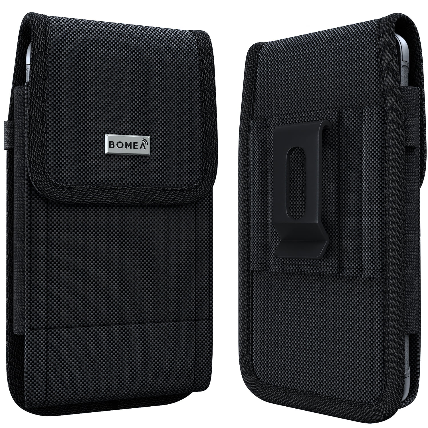 iPhone 11 Pro Max/Xs Max Holster Case - Rugged Nylon Belt Clip Case Cell Phone Carrying Pouch ...