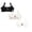 Black 1PCS & Grey 1PCS & White 1PCS, variant on LRen Little Girl Bras 7-8 Stretchable Training Bras Girl Wireless Sports Bralettes Solid Color Bralette with Built-In Pads Teen Underwear for Girls