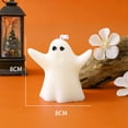 thumbnail image 4 of Halloween Ghost Candle Figurine Decor, Cute Spooky Wax Centerpiece Ornament Stable Base, Tabletop Party Home Display for Halloween Haunted House Decoration, 4 of 9