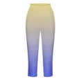 thumbnail image 4 of BVOFAR Capri Pants for Women Casual Gradient Leggings Summer Beach Capri Pant Comfy Athletic Cropped Trousers 2025, 4 of 5