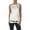 Beige, variant on Helmut Lang Womens Tie-Hem Tank Top, Off-White, Large
