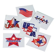 US Toy Company 296 Patriotic Tattoos- 144-Pack