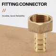 thumbnail image 4 of Gold Brass Fitting 10mm Hose Barb 1/2" NPT Female Thread Straight Connector, 4 of 5