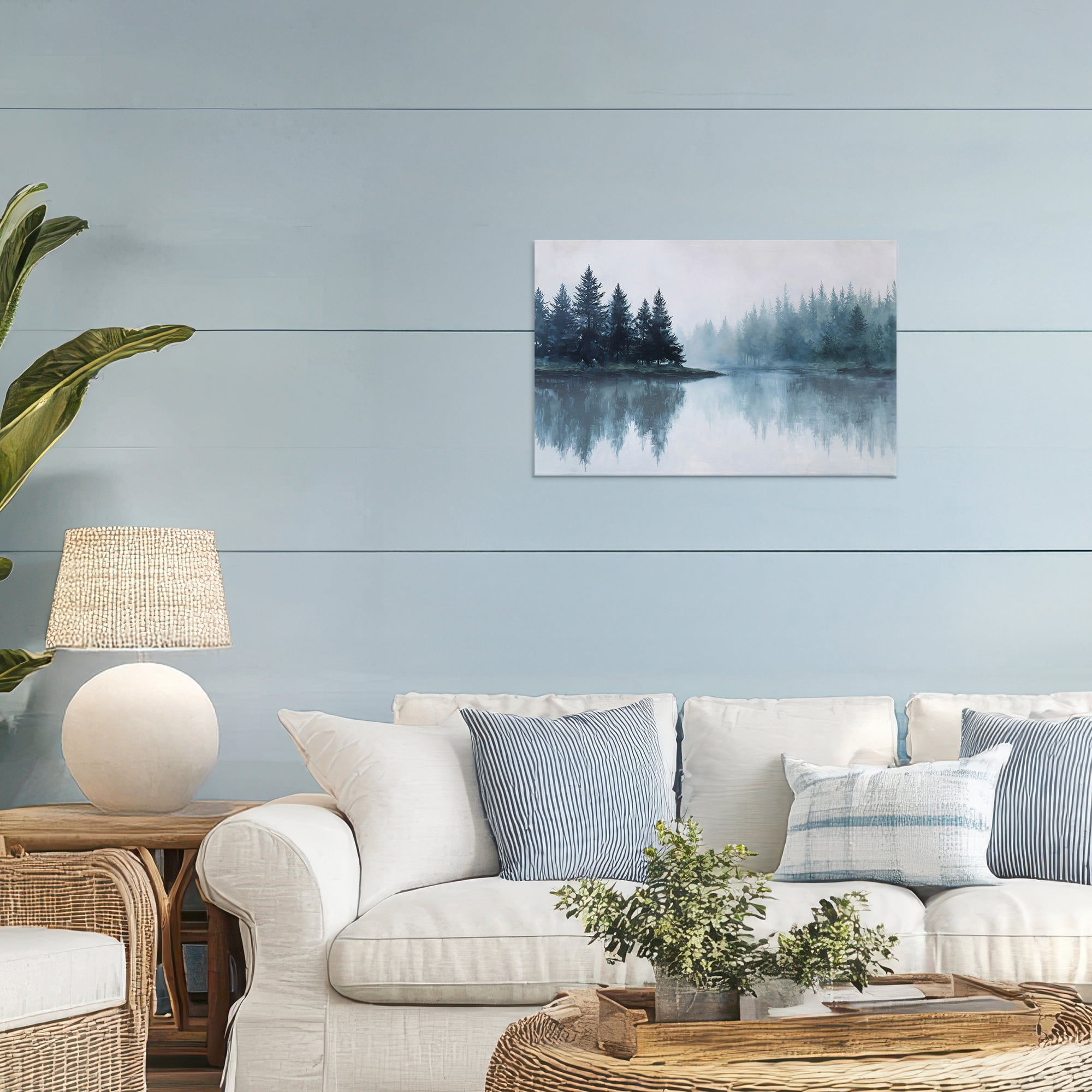 Stupell Industries Indigo Tree Reflections Canvas Wall Art, design by Jacky Ngan
