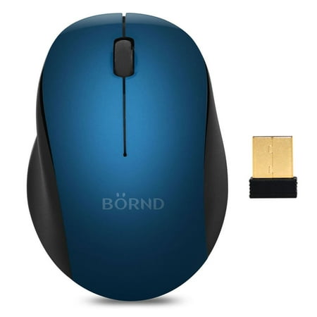Bornd Silent Mouse M120, 90% Noise Reduction (Batteries Included) - (Best Razer Wireless Mouse)