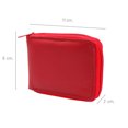 thumbnail image 2 of Cartera Hombre Piel Genuina Cierre Seguro Monedas Interiores en Tela Rojo, 2 of 8
