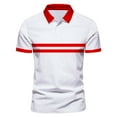 thumbnail image 1 of LUOGENLI T-shirts pour Homme pour Hommes T-Shirt d'Été pour Hommes Mode Jeunesse à Manches Courtes Col Rond T-Shirt à Manches Courtes T-shirts Vintage pour Homme T-Shirt Graphique Pâques Rouge P, 1 of 2