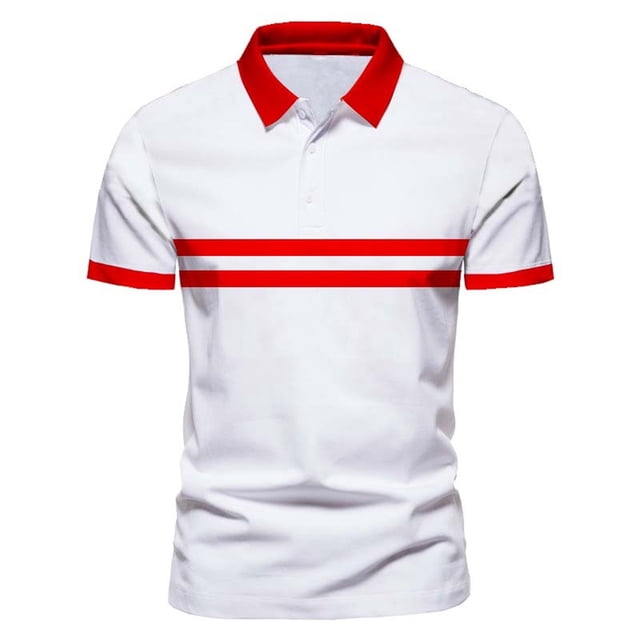 LUOGENLI T-shirts pour Homme pour Hommes T-Shirt d'Été pour Hommes Mode Jeunesse à Manches Courtes Col Rond T-Shirt à Manches Courtes T-shirts Vintage pour Homme T-Shirt Graphique Pâques Rouge P