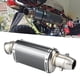 thumbnail image 4 of Tubo de escape corto de 51mm y 2 pulgadas, silenciador Universal de fibra de carbono modificado para motocicleta, Scooter, bicicleta de calle, 4 of 12