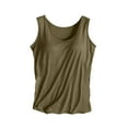 thumbnail image 2 of Delliss Womens Yoga Workout Tank Tops with Built in Shelf Bras Summer Loose Fit Racerback Tank Top, 2 of 6