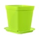 thumbnail image 1 of Inteprter Maceta cuadrada Color caramelo Macetas Orificio de drenaje Jardinería Horticultura Maceta con bandeja Jardín Balcón Jardín y Patio Verde, 1 of 6