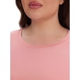 thumbnail image 4 of MINTREUS Lounge Sets for Women Plus Size Pajamas Neck Pullover Top Wide-Leg Pants Women's PJ Casual Set 1X-5X, 4 of 11