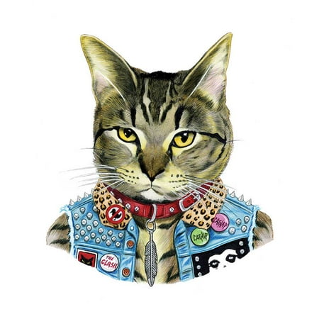 - Tattly Temporary Tattoos - Punk Cat - Set of 2