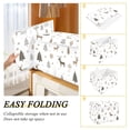 thumbnail image 2 of Yayeee Collapsible Cube Storage Bin with Lid Fabric Closet Decorative Basket with Handles, Christmas Forest, 2 of 7
