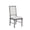 Gray, variant on Set of 4 Linen & Weathered Finish Side Chair, Modern Farmhouse Kitchen Dining Room Chair, Solid Wood Fabric Upholstered Seat Back Chairs (Gray)