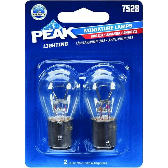 Peak Lighting 7528LL-BPP Miniature Light Bulbs - 13.5V/13.5V - 25W/6W