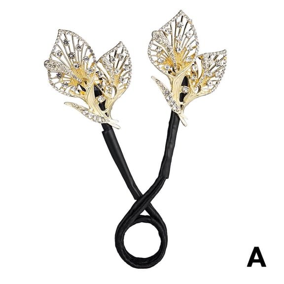Flower Hair Clip Elegant Exquisite Lazy Hair Curler Retro Shinning Ponytail For Women R2m9 Hair Headwear Accessories