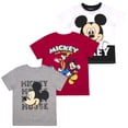thumbnail image 1 of Camiseta Disney Mickey Mouse para niños, paquete de 3, manga corta, 1 of 4