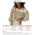 thumbnail image 5 of Suéter a rayas para mujer,Top tipo jersey a rayas para mujer Top tipo jersey para mujer Top tipo jersey a rayas para mujer Ultra Responsive, 5 of 5