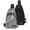 Black + Gray, variant on PULLIMORE Men Chest Bags Casual Crossbody Shoulder Sling Backpack Fanny Pack for Sports Travel (Black)