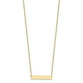 thumbnail image 5 of Auriga Fine Jewelry 10K Yellow Gold Polished Blank Bar Necklace for Women 18", 5 of 5