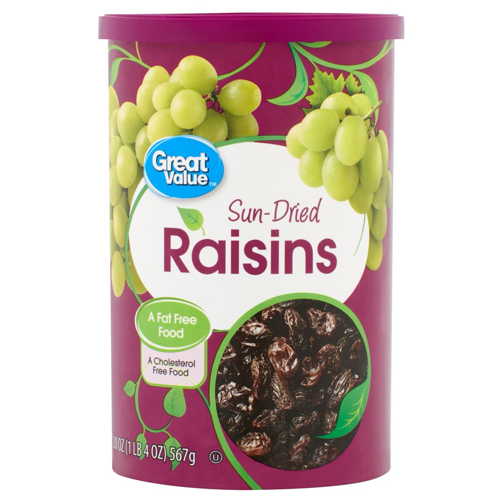 Sun Dried Raisins, 12 packs, 20 oz raisins are full of flavor Walmart