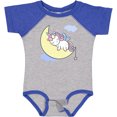 thumbnail image 3 of Inktastic Unicorn Moon Girls Baby Bodysuit, 3 of 5