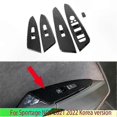 thumbnail image 2 of Carbon Fiber Car Door Window Armrest Cover Switch Panel Cover Sticker Trim for Kia Sportage NQ5 2021 2022, 2 of 5