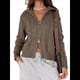thumbnail image 1 of Cárdigan de Punto con Cuello Alto y Larga para Mujer, Moderno y Elegante, con Cremallera Frontal, Abrigo Extragrande para Otoño Café L, 1 of 7