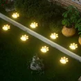 thumbnail image 5 of Lámpara solar para césped con forma de huella de pata de perro, para escaleras, para exteriores, impermeable, para balcón, jardín, valla, decoración de paisajes, lámpara con energía solar, 5 of 5