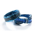 thumbnail image 5 of 2 Blue Matching Rings Couple Ring 1CT AAA CZ Women Wedding Ring Female Ring, 5 of 7