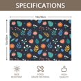 thumbnail image 3 of Placemat, Pioneer Flower Floral Print Pattern Place Mats Table Mat Set Of 2, PVC Washable Placemats for Party Kitchen Dining Decoration, 18x12 Inch, Fade Resistant, 3 of 6